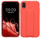 kwmobile Handyhülle kompatibel mit Apple iPhone XR - Hülle mit Fingerhalter und Standfunktion - Silikon Case Handy Cover in Koralle