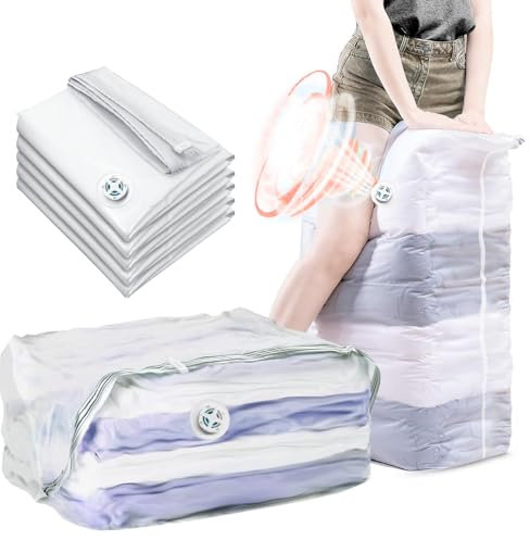 5PCS Vakuumbeutel für Bettdecken 100x80x32cm Würfel Vakuumbeutel für Kleidung Groß xxl Vacuum Bags for Clothing Vakuumierbeutel Kleidung mit Luftventil für Bettdecken,Decken,Bettwäsche,Umzug,Reise