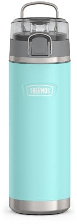 THERMOS ICON SERIES, Stainless Steel Water Bottle with Spout - 24 Ounce, Sea Green - Vacuum Insulated Water Bottle with Lid