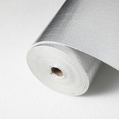 Trafagala Plain White Textured Wallpaper 3mm Thicken 3D Foam Self Adhesive Wallpaper Waterproof Pe Foam Panels Wall Stickers for Kitchen Kids Room Living Room Bedroom Hallway Ceilings Bathroom