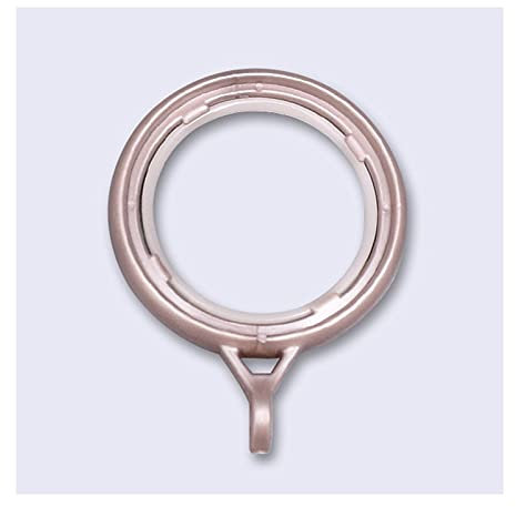 Anneaux de rideau 20 PCS Rideau de douche Rideau de 1,3 pouce Plastique Draperies à oeillet Bague Rideau Rideau Silencer Bague coulissante (couleur assortie) Anneau de rideau pour fenêtre(Rose gold)