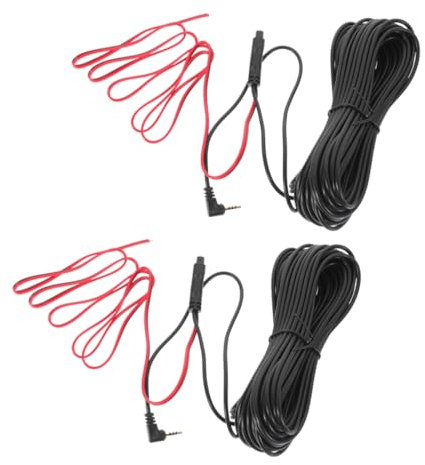 JECOMPRIS 2stücke Rückfahrkamera-verlängerungskabel Flexibler Kabelsatz Für Auto-Backup-Kamera Spiegelkamera Dashcam Anhänger LKW Transporter Wohnmobil