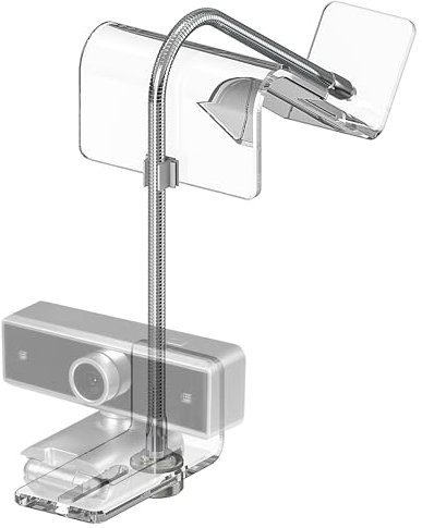 GEEKRIA Soporte de acrílico para pantalla central/cámara web, coloca la cámara web en cualquier lugar del monitor, pantalla de laptop, compatible con cámaras web Logitech MX Brio, C920x, C922, C930