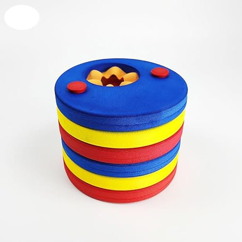 Discos flotadores de brazo para niños, 6 bandas de brazo de natación desmontables para piscina de espuma EVA (6 unidades B)