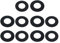 Lot de 10 joints d'étanchéité en caoutchouc pour machine à laver - Facile à installer - Pour lavabo et bonde