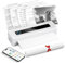 BADGESHAND Portable Printer Wireless, A4 Bluetooth Inkless Thermal Printer for School Home Use Office Vehicles Car Tattoo Stencils Compatible with Android & iOS Phone & Laptop