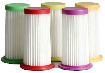 5 pezzi Filtro Hepa Colori multipli Filtro Hepa for aspirapolvere e cartuccia filtro, compatibile con Philips, FC8256 FC8250