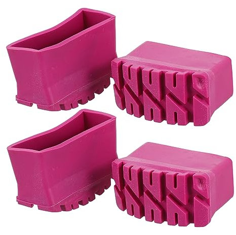 LALAFINA Cubiertas De Goma Antideslizantes Para Patas De Escalera Plegables Protectores De Pies De Escalera Almohadilla De Goma Resistente 4 Piezas Uso Hogar