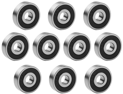 10 Stück Rillenkugellager 626RS 6x19x6 mm - Doppelt versiegelte Mini Kugellager aus Kohlenstoffstahl für Skateboards,eine Vielzahl von Anwendungen, Darunter Maschinen, Fahrzeuge