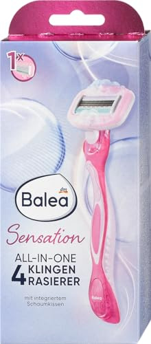 Balea Sensation, All-in-One 4-Klingen Rasierer - Für eine optimale Rasur ohne extra Rasiergel
