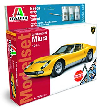 Italeri 72002 - Modelset: 1:24 Lamborghini Miura Model Kit Scala 1:24