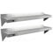 KuKoo Gastronomie Edelstahl Wandregal Küchenregal Wandbord Gastroregal Regal Hängeregal Gewürzregal mit Gratis 2 x Mikrofasertuch 1400mm x 300mm