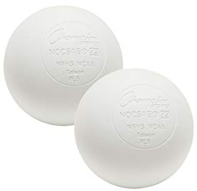 Champion Sports LBO2SET Offizielle Lacrosse-Bälle, 2 Stück., LBW2SET, weiß