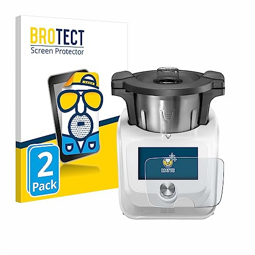 brotect Screen Protector Anti-Glare compatible with SilverCrest Monsieur Cuisine Connect (2 Pack) Screen Protector Matte, Protection Film