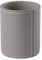 OSCO Grey Faux Leather Pen Pot | Pencil Holder | Desk Tidy | Office Organiser | Makeup Storage | Cosmetics Display | H10.5 x W8.7 x D8.7 cm |