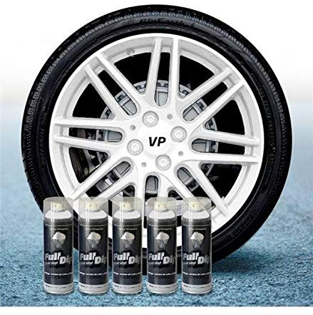 Pack Jantes Vinyle Liquide Full Dip 5 Sprays Blanc