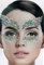 Brandsseller Gesichts-Tattoo Eisprinzessin - Aufkleber Set Klebetattoos Temporäre Tattoos Halloween/Karneval Deluxe
