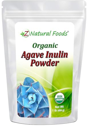 Z Natural Foods Organic Agave Inulin Powder - Gluten-Free, Vegan, Kosher