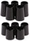 Milageto 10 Pack .370/.335 Black Golf Ferrules for Irons Wood Shafts Club Accessories