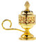 Danilovo Metall Weihrauchfass, Weihrauchbrenner zum Räuchern von Weihrauch oder Harzen (Höhe 12 cm, Golden)
