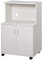 HOMCOM Chariot desserte Micro-Ondes Placard 2 Portes - dim. 60,4L x 40,3l x 97H cm - Blanc