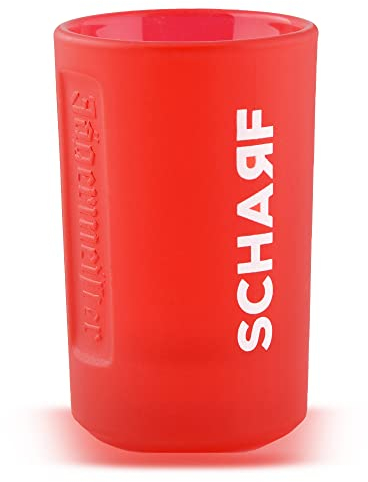 BestPlug Original Jägermeister ® Shot-Glas 2 cl - Milchglas Schnaps-Glas Rot
