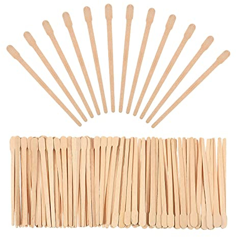 Spatules à Cires, Spatules Épilation en Bois, Spatule Cire Chaude, 200 Spatule Application Cire Chaude, Spatule Jetable, Bâtonnets en Bois,Bâtons De Cire Baton Epilatoire Jetable,Bâton Epilation Cire