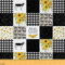 Sonnenblume Stoff Meterware Stoff Kuhdruck Stoff Meterware Hund Gitter Huhn Stoff Gelber Blumen Wildtier Dekorstoff Bauernhaus Pflanzen Dekorationsstoff Schwarz Weiß 92 x 150 (HxB)