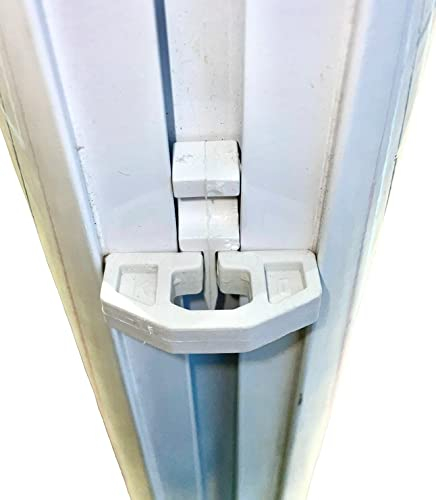 Sistema di bloccaggio a rete per porta da calcio per obiettivi in alluminio, clip per obiettivo Twist Fit (100 ganci + 100 clip di bloccaggio)