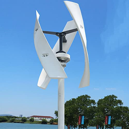 AALGO Aerogenerador Vertical 5000W/9000W 12V/24V48V Turbina Eólica Energía Libre Levitacion Magnetica Generador Viento Instalacion Eolica Domestica con Controlador,9000W-24V