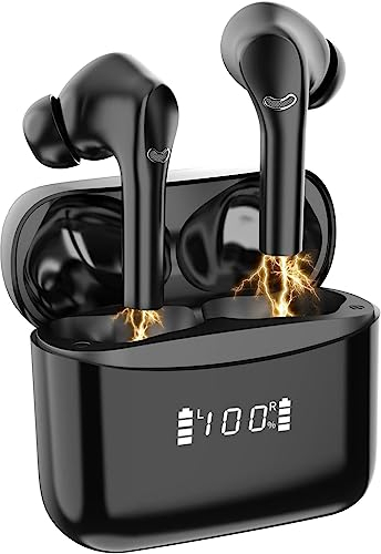 Bluetooth Kopfhörer, Kopfhörer Kabellos Bluetooth 5.3 In Ear Kopfhörer mit 4 ENC Mikrofon, 42 Std Spielzeit, USB-C Ladekoffer, Kabellose Kopfhörer Noise Cancelling Earbuds, IPX7 Sport Ohrhörer Joggen