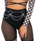 Ushiny Punk-Damen-Taillengürtel, Leder-Körpergürtel,Festival-Rave-Outfit für Frauen