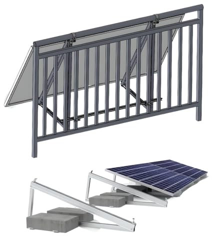 Soporte de pared para balcón, techo, placas solares, paneles solares