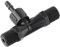 Tubo Inyector de Fertilizante, Aireador Venturi de PVDF, Inyector de Fertilizante Venturi de Riego Negro, Inyector Mezclador de Gas Líquido de 1/4 de Pulgada, Tubo de Riego de Jardín para Patio Césped