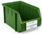 HMH Stapelboxen der Größe M 230x150x130mm für dein Kleinteilelager Sichtlagerkästen in 5 Farben Zubehör wie Deckel Trennsteg Etikett Wandschiene Sortierkisten (Grün, 18 Stück)