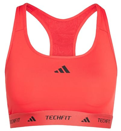 adidas Damen Techfit Bra, Pure Ruby, XL