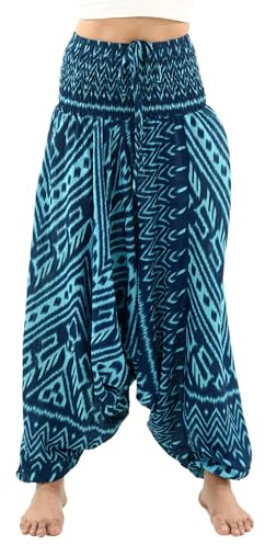 PANASIAM Aladinhose Kiowa - orientalische Haremshose, Goa Hose, Sarouelhose, Hippie-Hose, Pluderhose, Homewear, Damen & Herren, Yoga, Freizeit, Urlaub