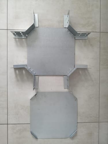 Kreuzung X Verbinder verzinkt für Kabelbahn 150x60 mm