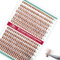 FADVAN Extension de Cils en Grappe 280Pcs Courbure C Cils Faux Cils Individuels Bouquet Professionnel Naturel Cluster DIY Cils Marron(30D+40D-0.07C, Mix 9-16mm)