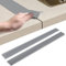 Lot de 2 rails de connexion pour plan de travail de cuisine, plan de travail, bande d'étanchéité (gris, 21 pouces)