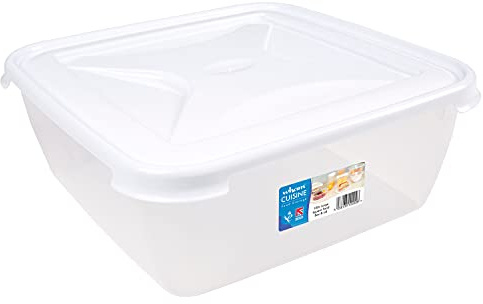 #11 2x Vorratsdose 10L mit Deckel Frischhaltedose Gärbox transparent weißem