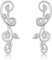 CUPENDA Blatt Ohrclimbers Ohrringe für Frauen Sterling Silber Vintage Filigran Crawler Ohrringe Schmuck