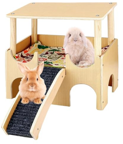 Hamsterhaus Holz Eckhaus Hamsterkäfig Versteck Hamsterkäfig Dekoration Goldhamster