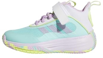 Adidas Mixte Enfant OWNTHEGAME 3.0 Shoes, Flash Aqua/Bliss Lilac/FTWR White, 39 1/3 EU