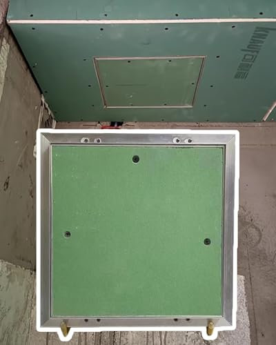 Trampilla Pladur Panel de Acceso Al Techo con Bisagras de 12 X 12, 16 X 16, 18 X 18 Y 24 X 24. Tapa de Inspección Eléctrica de Cocina/Trampilla de Yeso. Kit de Puerta para Caja de Medidor.(60x60mm/2.