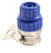 Innovative Spiral Design Connector Perfectly Suited for All Types of Water Pipes and Hoses (Blue transparent)