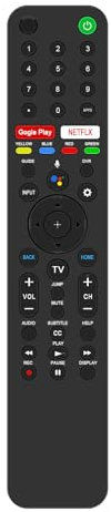 RMF-TX500U Voice Recognition Replacement Remote w Microphone Compatible with Sony BRAVIA Smart Android TV Google TVs KD-75X75CH XBR-55X800H XBR-55X900H XBR-55X950H XBR-65X800H XBR-55A8H XBR-55X950G
