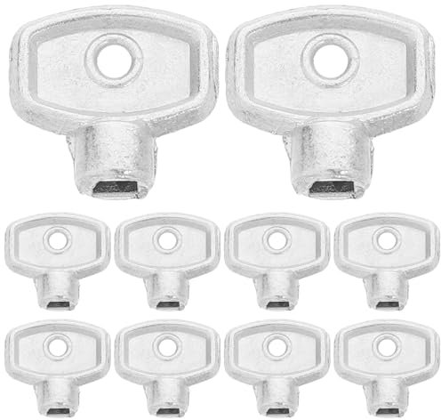 PRETYZOOM 10pcs Radiator Valve Spud Wrench Square Socket Vent Air Valve Key for Heater Control