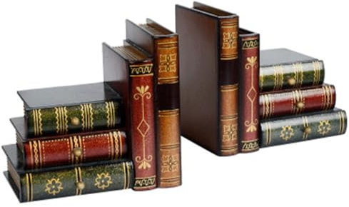 OZLMBERN Porta Falsa Vintage Ornamento Studio Ornamento Decorazione di libreria Decorazione in Legno Libro Simulazione Libro Libro Stand