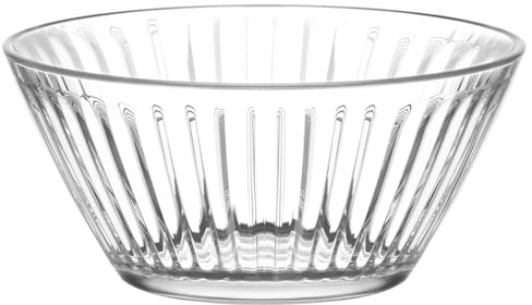 LAV Hestia Glass Snack Bowls - 10.5cm - Clear - 6X Small Kitchen Party Dessert Food Fruit Sweet Nibbles Serving Dip Sauce Tapas Dishes Set